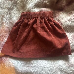 Toddler Rust Corduroy Skirt 2T